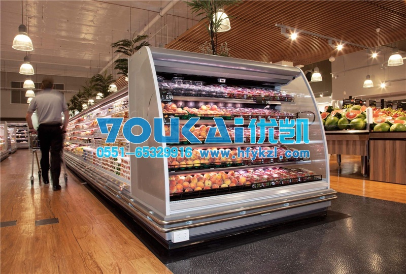 半高弧形風幕柜